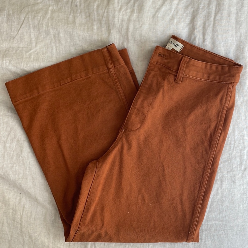 Madewell wide leg trousers size 29